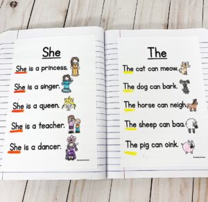 free printable sight word poems for kindergarten